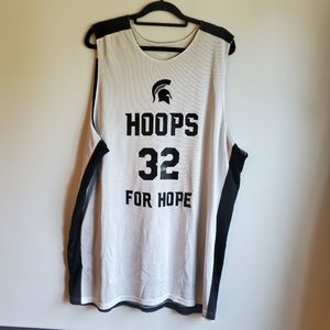 NIKE MICHIGAN STATE SPARTAN JERSEY BLACK/WHITE  REVERSIBLE SIZE XXLT #32